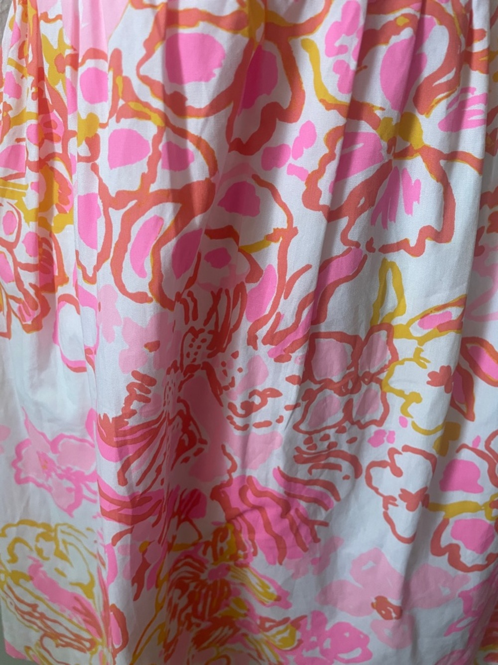 Lilly Pulitzer Women’s Pink White Floral Sleeveless Reagan Fit & Flare Dress - Picture 3 of 13